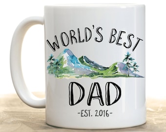 World'd Best DAD.Best dad.Number one dad.Daddy.Father's Day.Coffee mug.Dad coffee mug.mug.Dad Gift.DISHWASHER SAFE