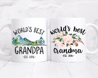 World's Best Grandparents.Grandparents mug set.Grandpa.Grandma.coffee mug.Pregnancy announcement.mug.coffee