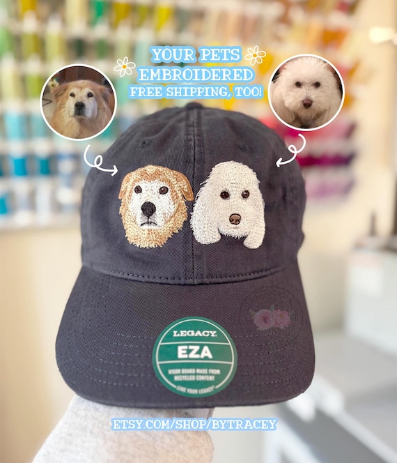 Custom Embroidered Pet Hat. Custom Dog Hat, Custom Cat Hat, Embroidered pet Dad Hat