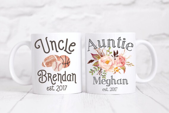 aunt and uncle mug set