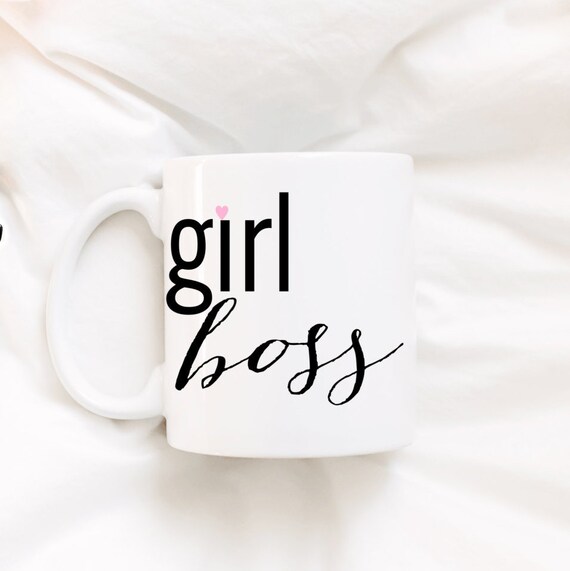 Girl boss/think like a boss/cute coffee mug/hustle/boss | Etsy