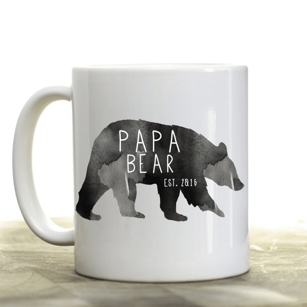 Papa Bear Coffee Mug.Father's Day Gift.