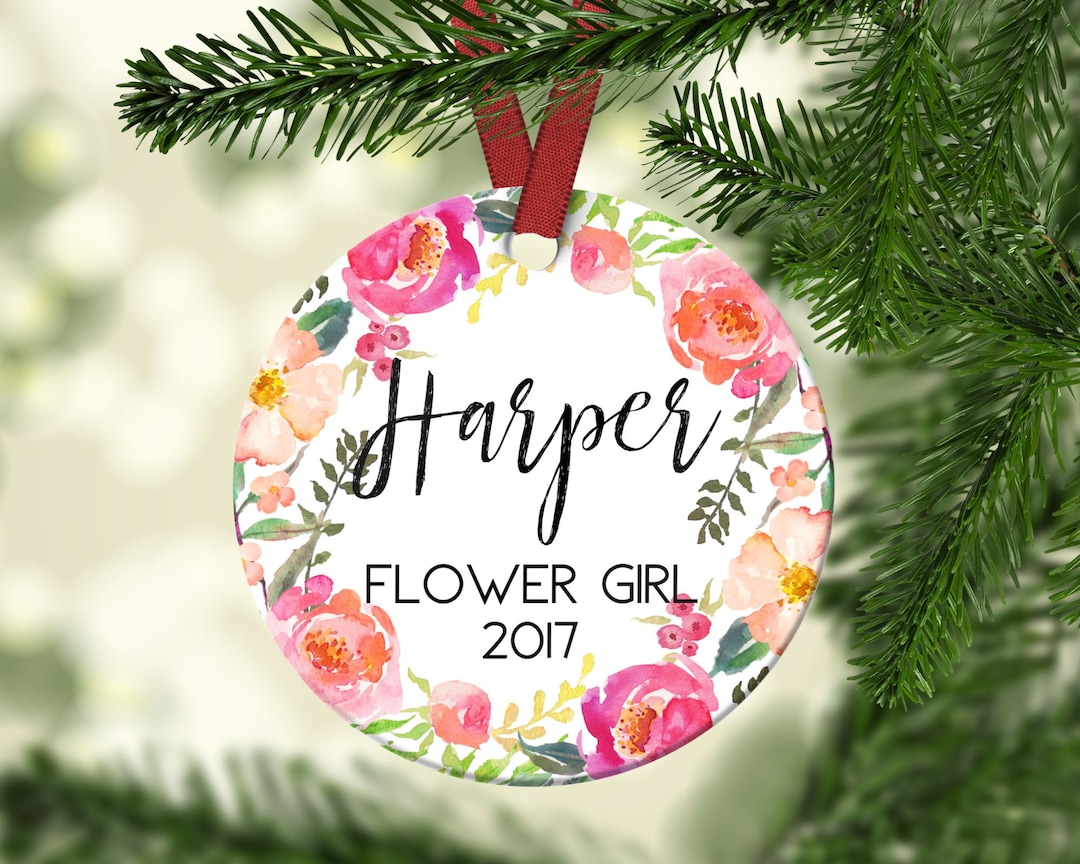Flower Girl Christmas Ornament.flower Girl Christmas Gift.flower Girl