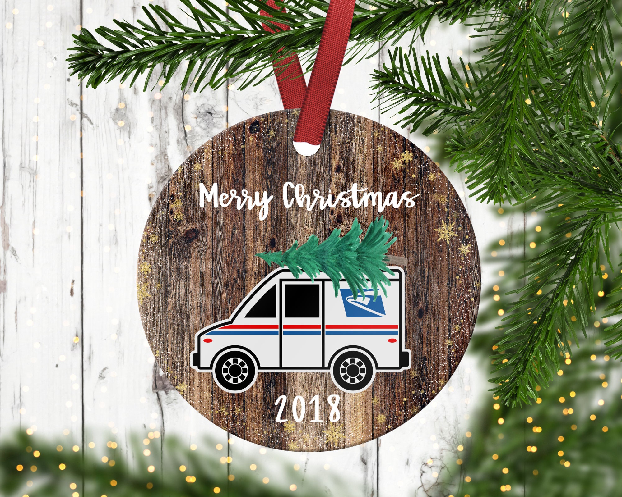 Mail Carrier Christmas Ornament.Postal Worker Gift.Mail | Etsy
