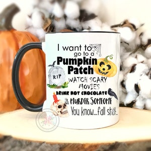 Funny Fall Coffee Mug.Halloween Lover Mug.Pumpkin Coffee Mug.Fall Sh*t Coffee Mug