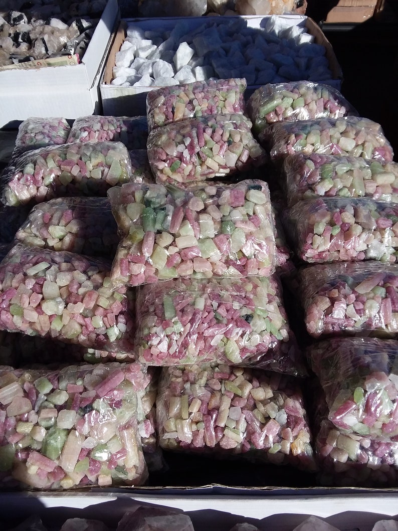 Crystals Rocks Gems Mineral Grab Bag / A Bright Colored Bag Etsy