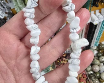 Howlite Crystal Bracelets / Chip Beads Beaded Stretchy