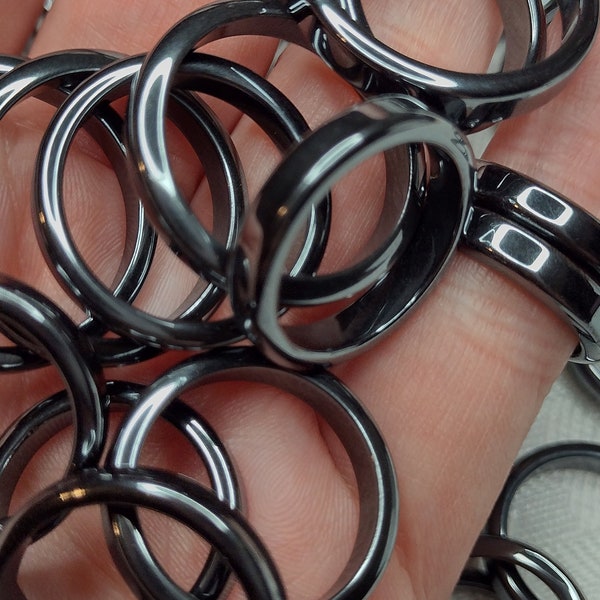 Hematite Rings  Sizes in US - 5, 6, 7, 8, 9, 10, 11 Ethereal Opus Design