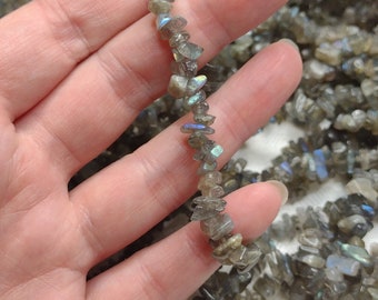 Labradorite Crystal Bracelets / Chip Beads Beaded Stretchy Ethereal Opus Design