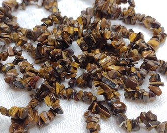 Tigers Eye Crystal Bracelets / Chip Beads Beaded Stretchy Ethereal Opus Design