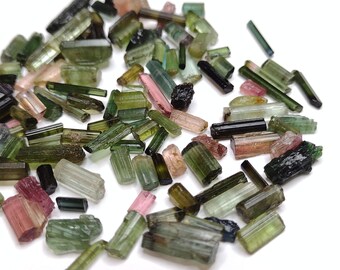 Multicolored Tourmaline Crystals from Afghanistan 20.60 Grams AFT011  / Pink Green Watermelon Bicolor Purple Blue Ethereal Opus Design