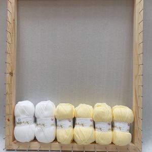 Frame to make pom pom blankets 31 x 25.5  inches large pom poms KIT
