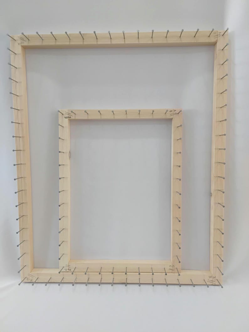 Frame to Make Pom Pom Blankets 31 X 26 With a Smaller Frame for a ...