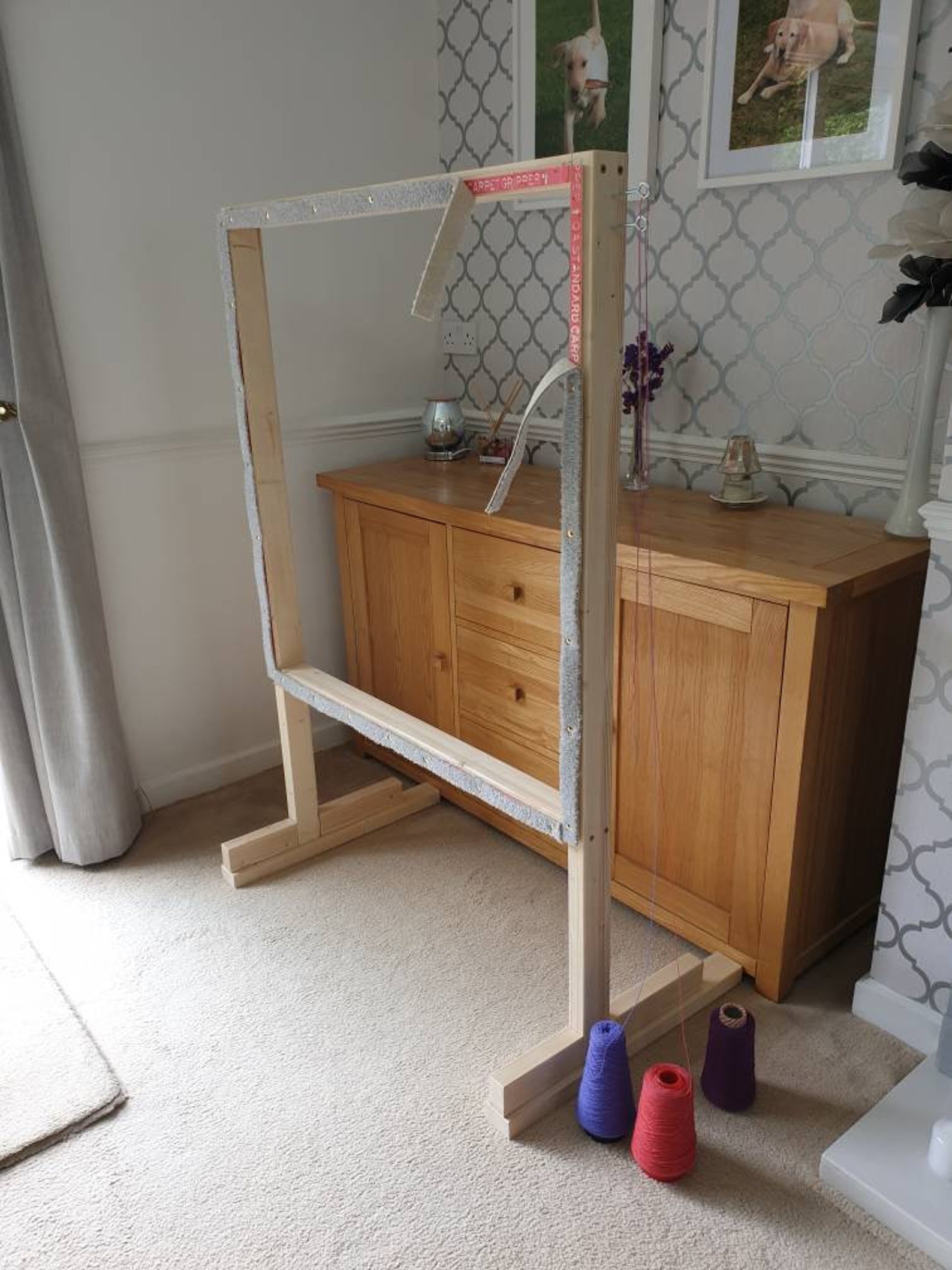 Rug Tufting Frame 98cms X 98cms Freestanding Suitable for Etsy UK