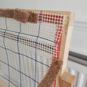 Cadre à crocheter pour tapis/cadre pour punch needle 50 x 40 cm et KIT de support