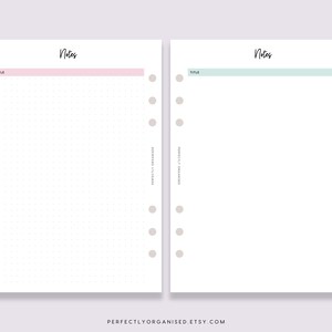 PRINTABLE Notes Bundle Notes Pages, Notes , Dot Grid Notes, Lined Notes ...