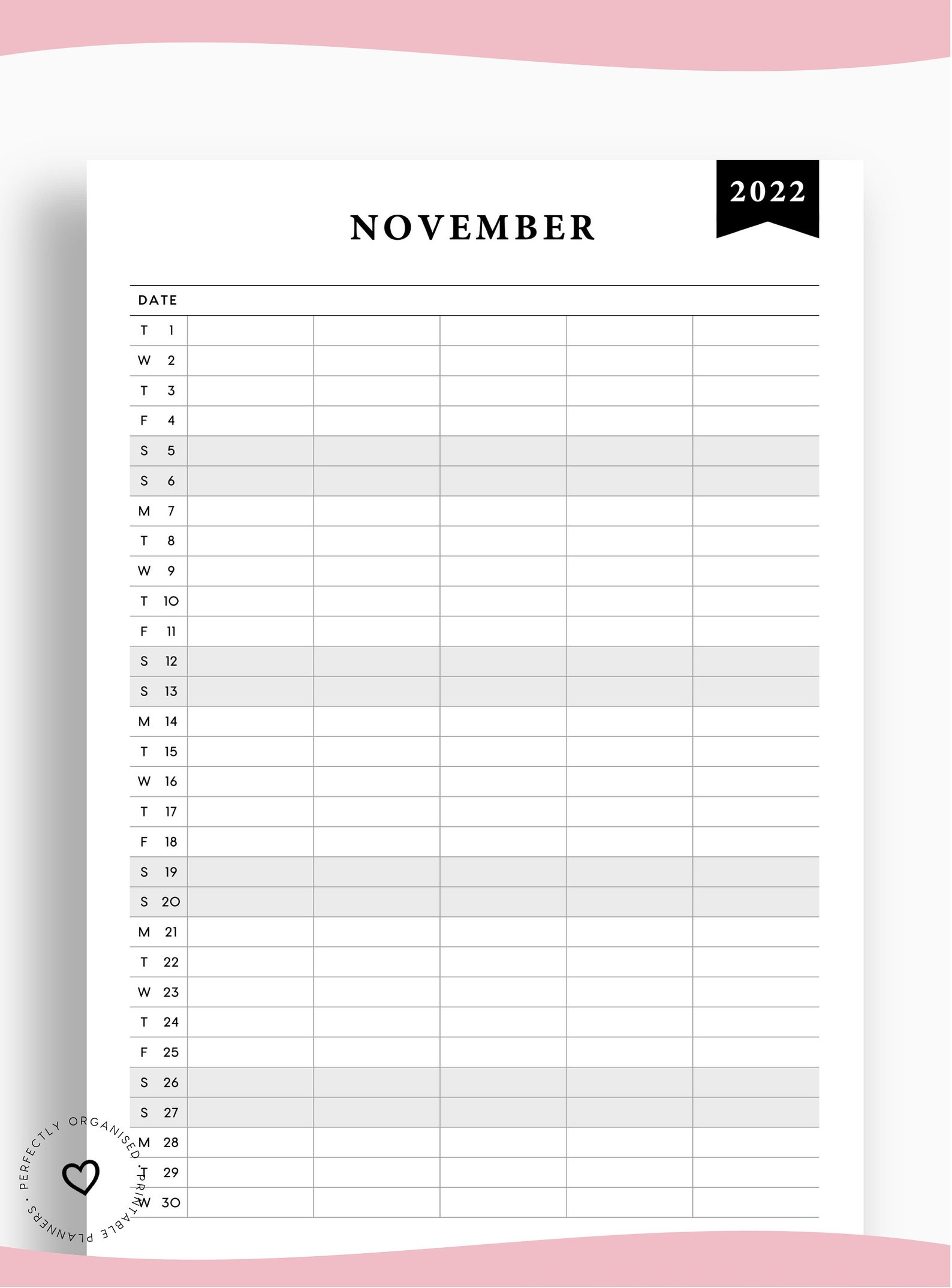 new printable 2022 family wall calendar 2022 family etsy