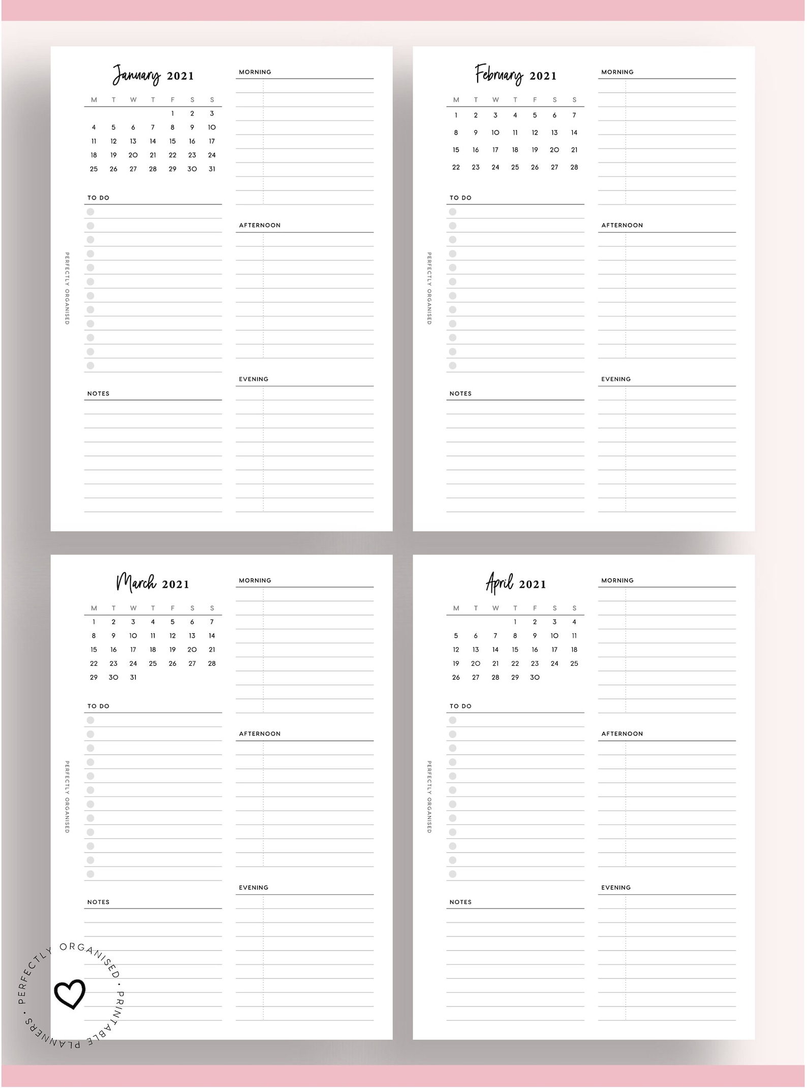 PRINTABLE 2021 Daily Planner