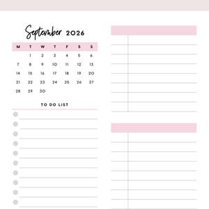 2026 Daily Planner Printable: Pastel Day On 1 Page (A5 A4 Letter PDF) image 8