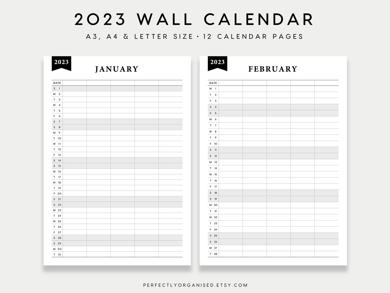 PRINTABLE 2023 Family Calendar - Il 1588xN.4732267714 4mmg 