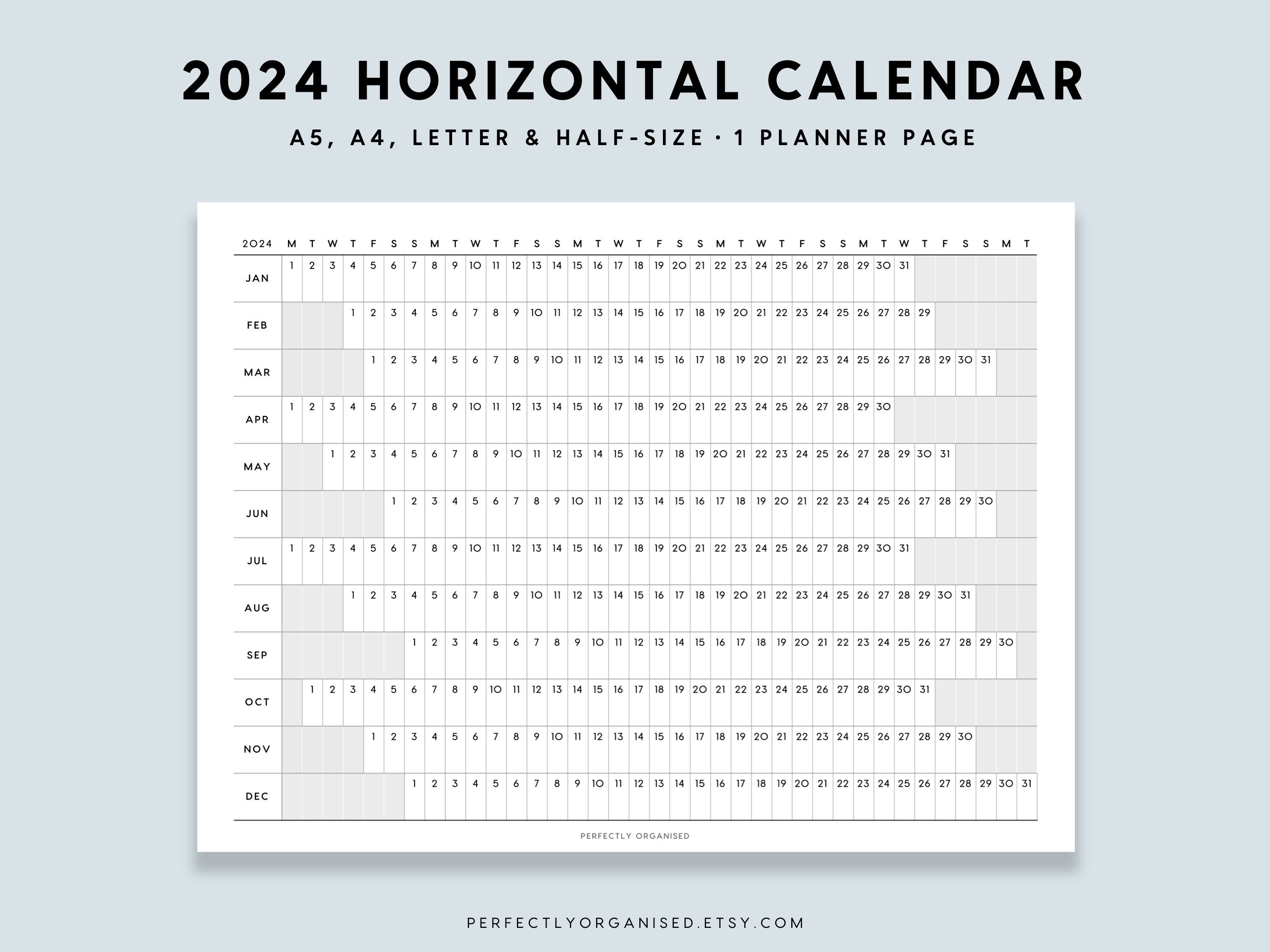 2024 Blank White Pages Scrapbook Wall Calendar - 12 x 9, by