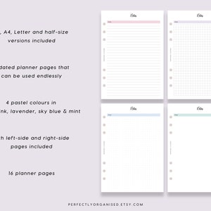 PRINTABLE Notes Bundle Notes Pages, Notes , Dot Grid Notes, Lined Notes ...