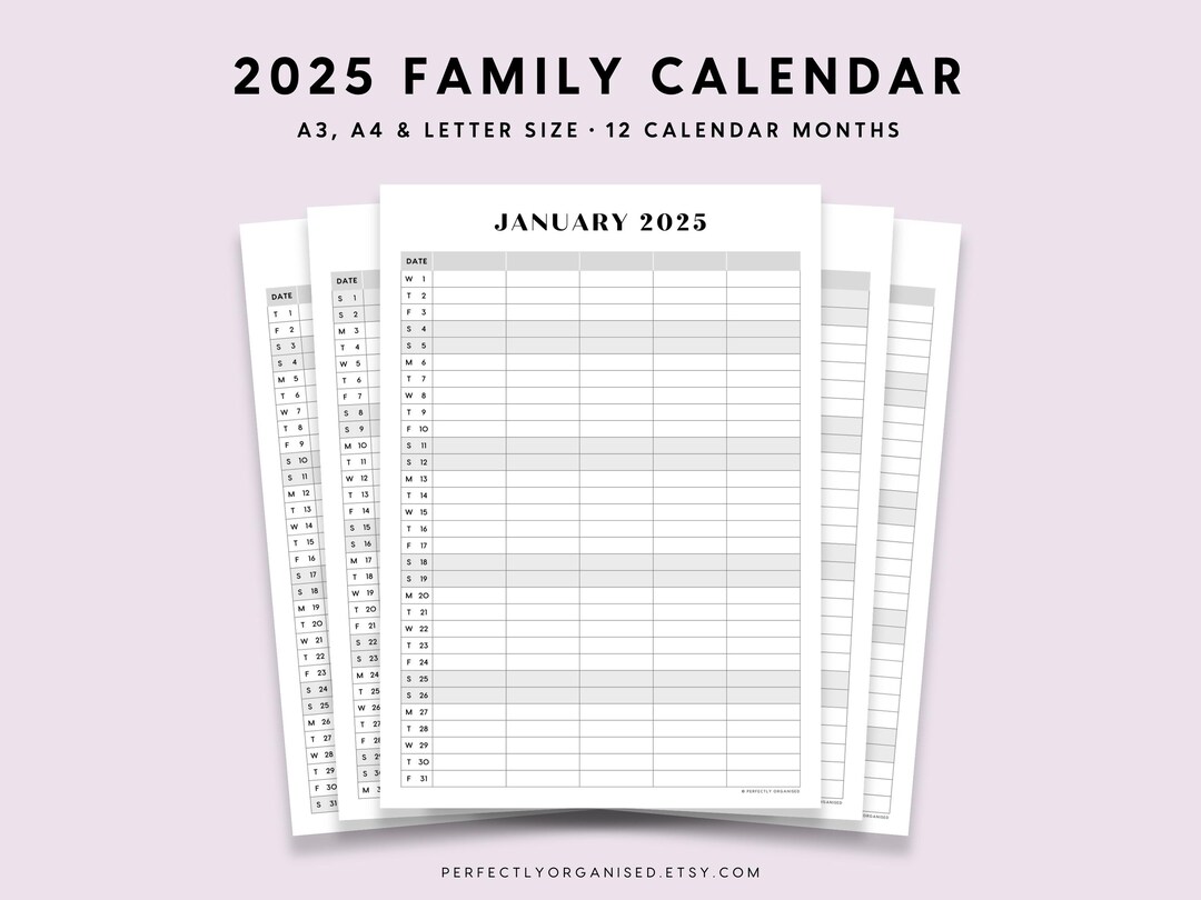 2025 Family Calendar 2025 Family Planner Printable, 2025 Desk Calendar, 2025 Monthly Calendar, Pastel, A3 A4 Letter PRINTABLE - Etsy 2025-family-calendar-2025-family-planner-printable-2025-desk-calendar-2025-monthly-calendar-pastel-a3-a4-letter-printable-etsy