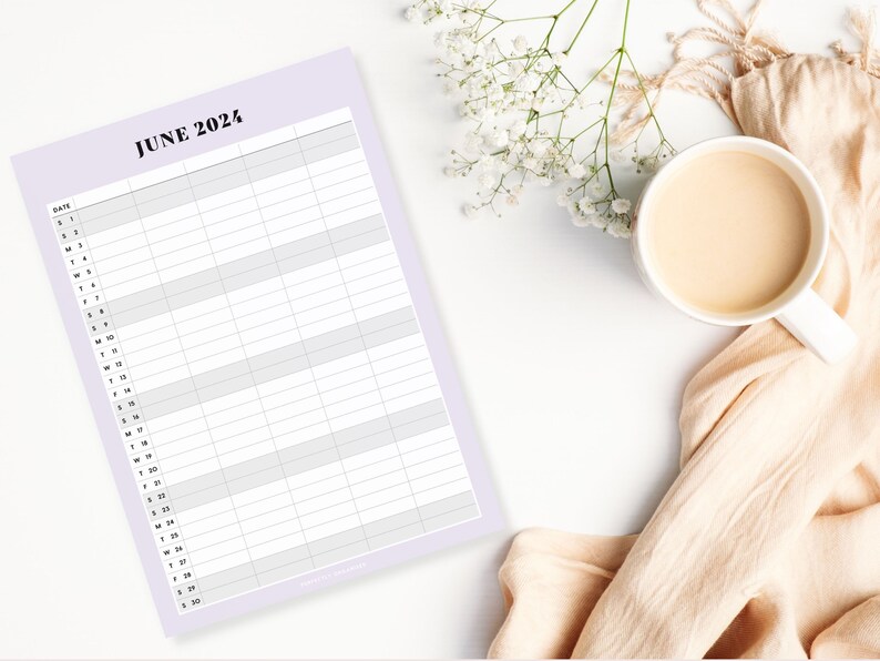 PRINTABLE 2024 Family Calendar 2024 Family Planner Printable, 2024 Desk