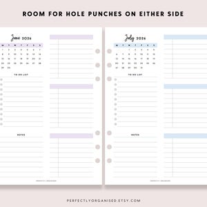2026 Daily Planner Printable: Pastel Day On 1 Page (A5 A4 Letter PDF) image 6