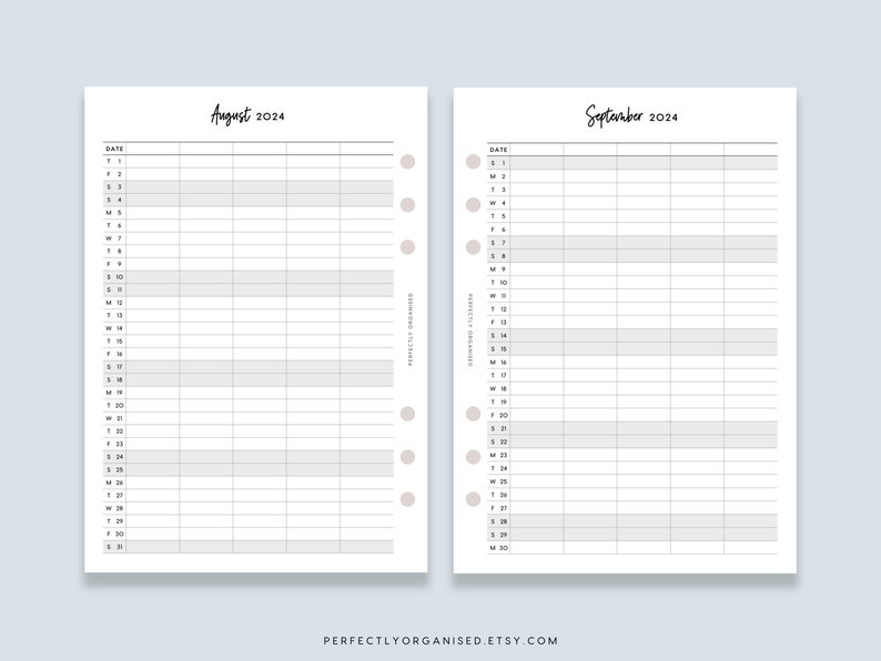 PRINTABLE 2024 Family Planner 2024 Family Calendar 2024 Etsy