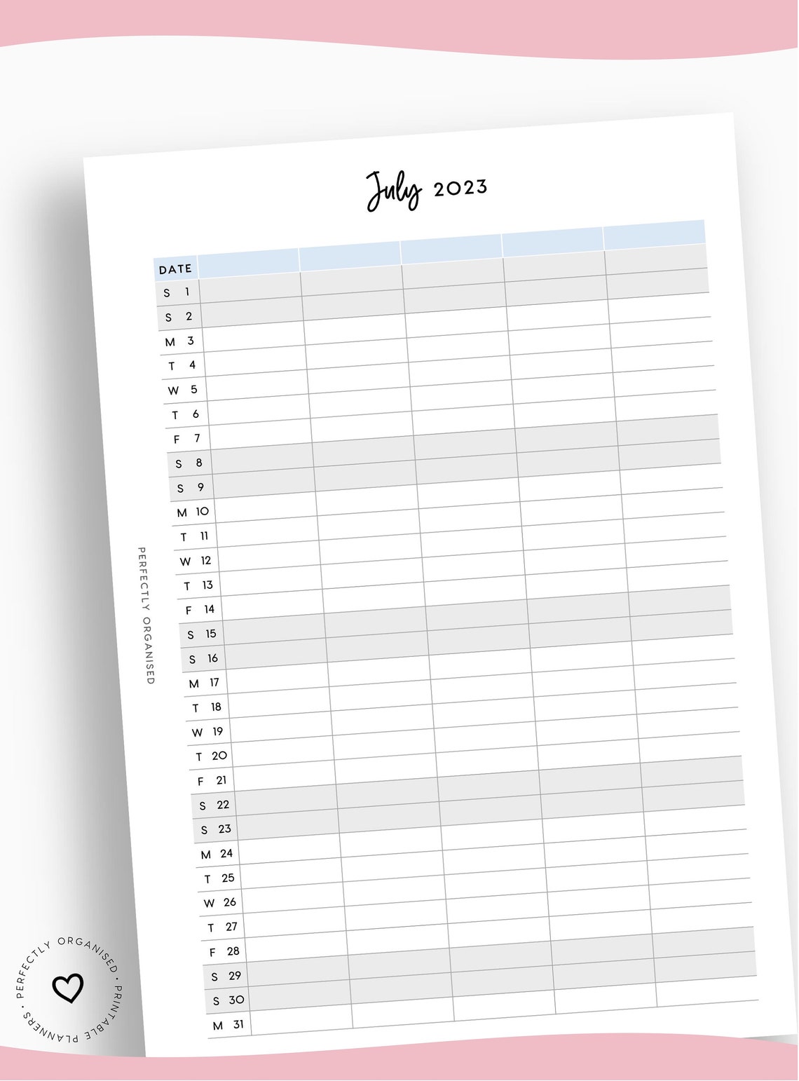 PRINTABLE 2023 Family Planner 2023 Family Calendar 2023 - Etsy