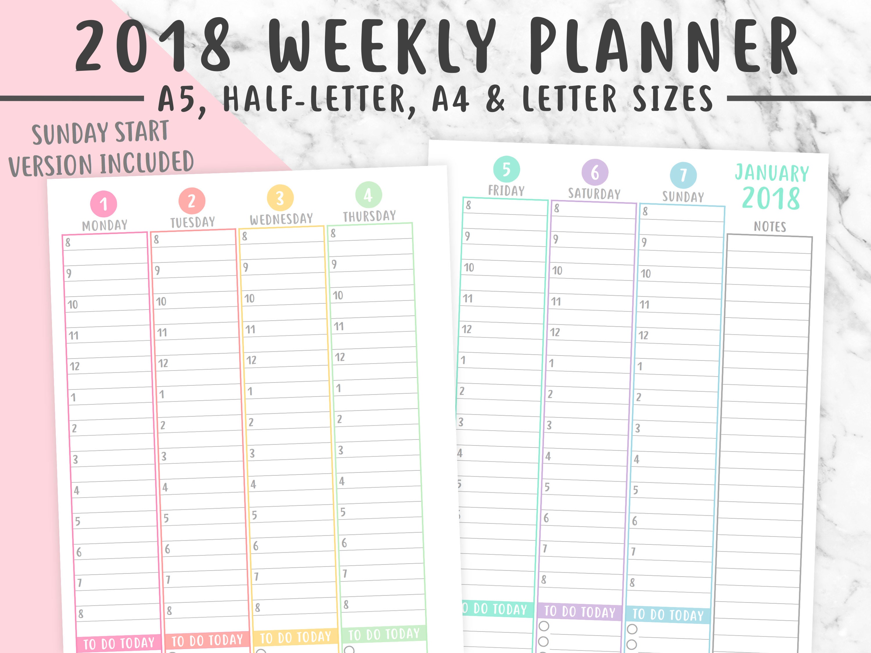 2018-weekly-planner-printable-2018-planner-week-on-2-pages