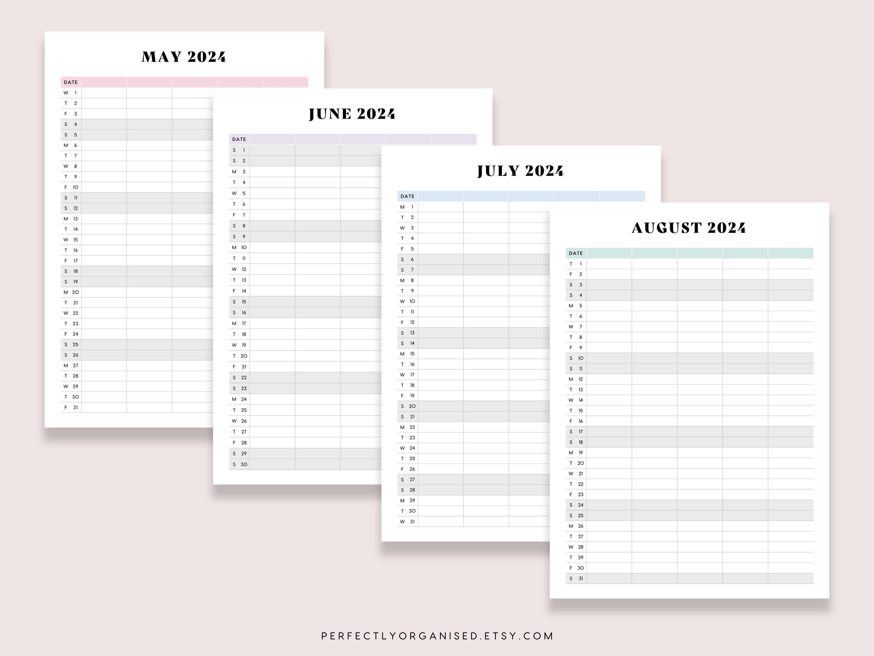 PRINTABLE 2024 Family Calendar - Il Fullxfull.5370916530 7vqt 