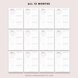 2026 Daily Planner Printable: Pastel Day On 1 Page (A5 A4 Letter PDF) image 5