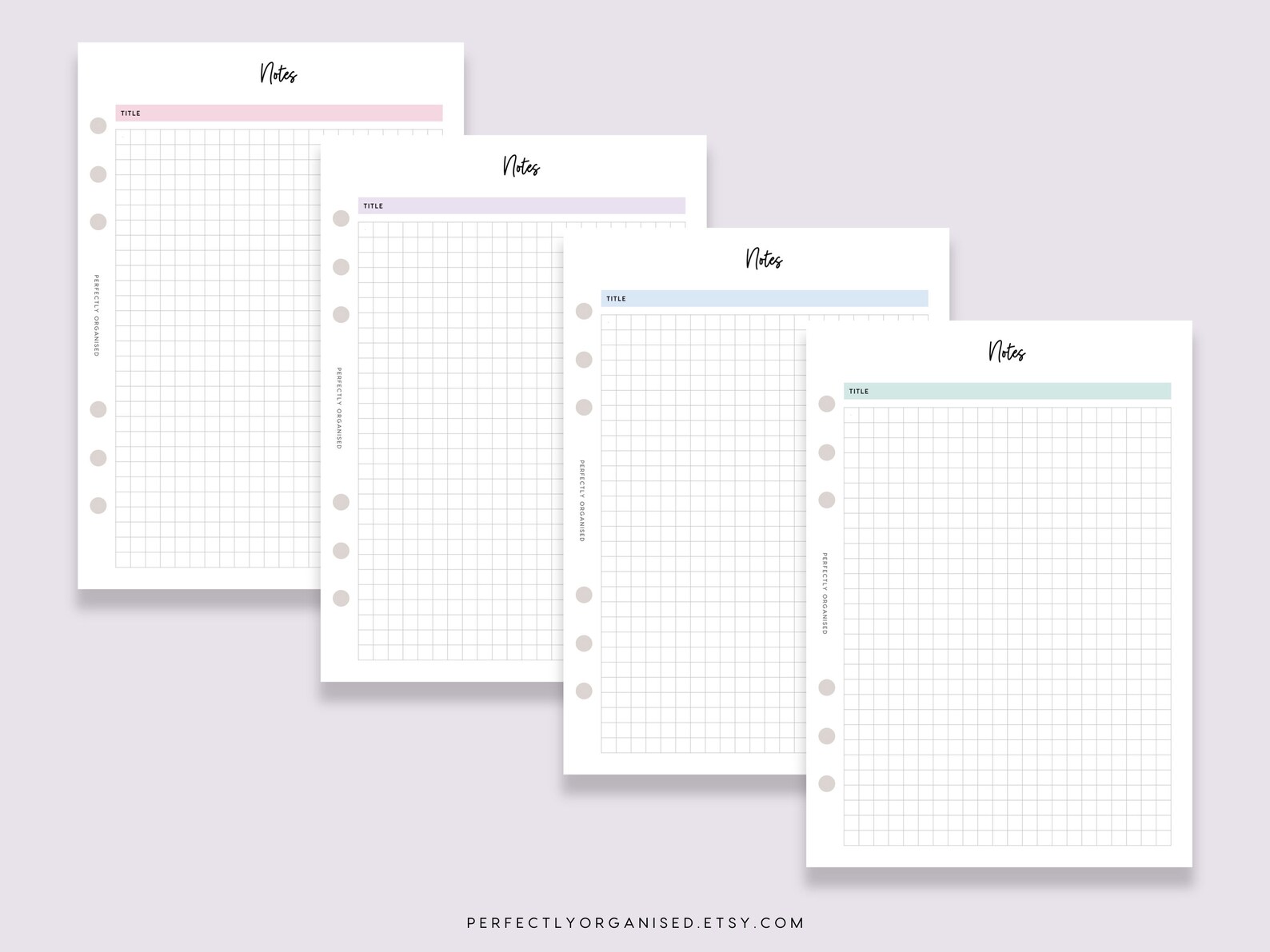 PRINTABLE Notes Bundle Notes Pages, Notes , Dot Grid Notes, Lined Notes ...