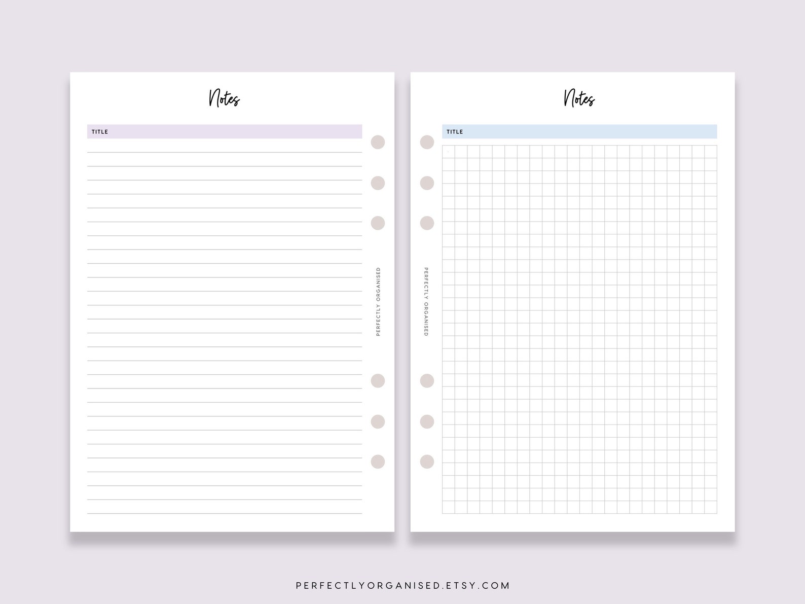 PRINTABLE Notes Bundle Notes Pages, Notes , Dot Grid Notes, Lined Notes ...