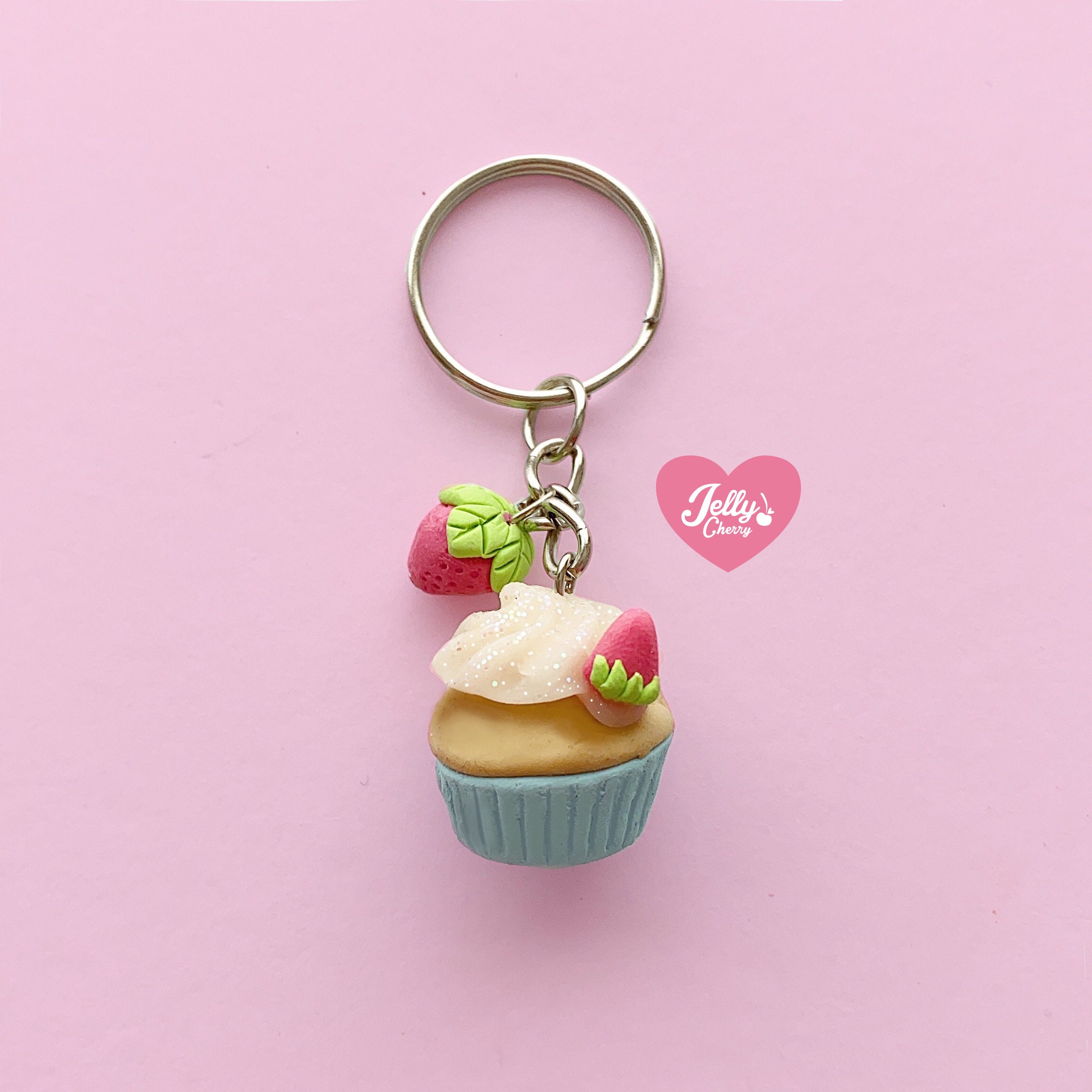 Kawaii Cupcake Keychain Cupcake Key Charm Etsy UK