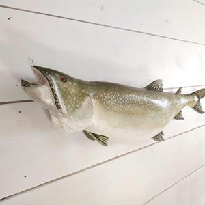 Carved Lake Trout - perfect for the cabin wall