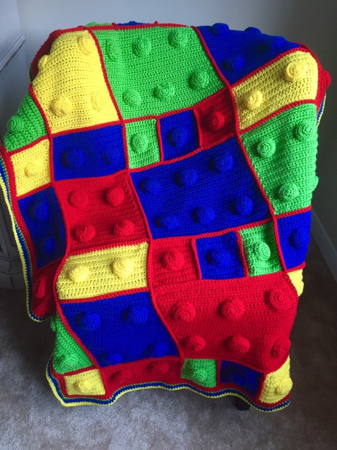 Building Block Afghan - Etsy