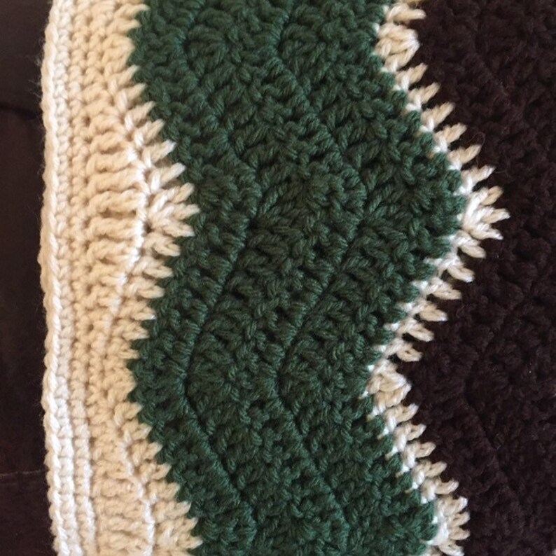 Camouflage Crochet Throw Blanket Afghan Chevron Stripe Etsy