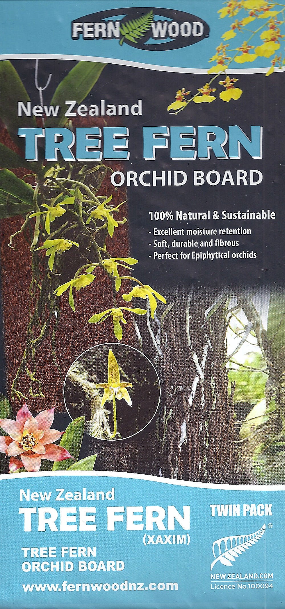 Fern Wood New Zealand Tree Fern Orchid Board Panel 12x12x1 Etsy Singapore