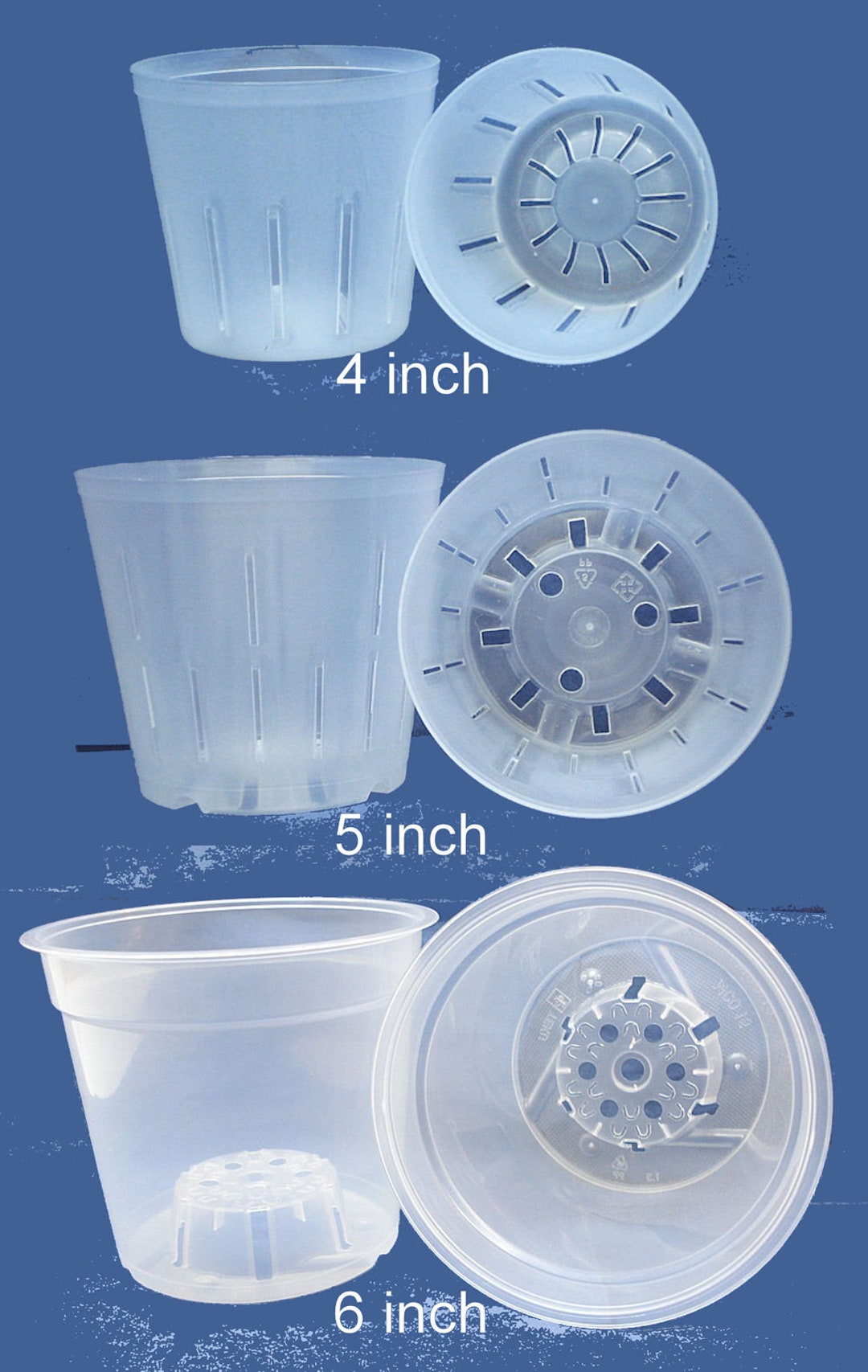 Clear Plastic Pot for Orchids Assortment 4inch 5inch 6inch Etsy