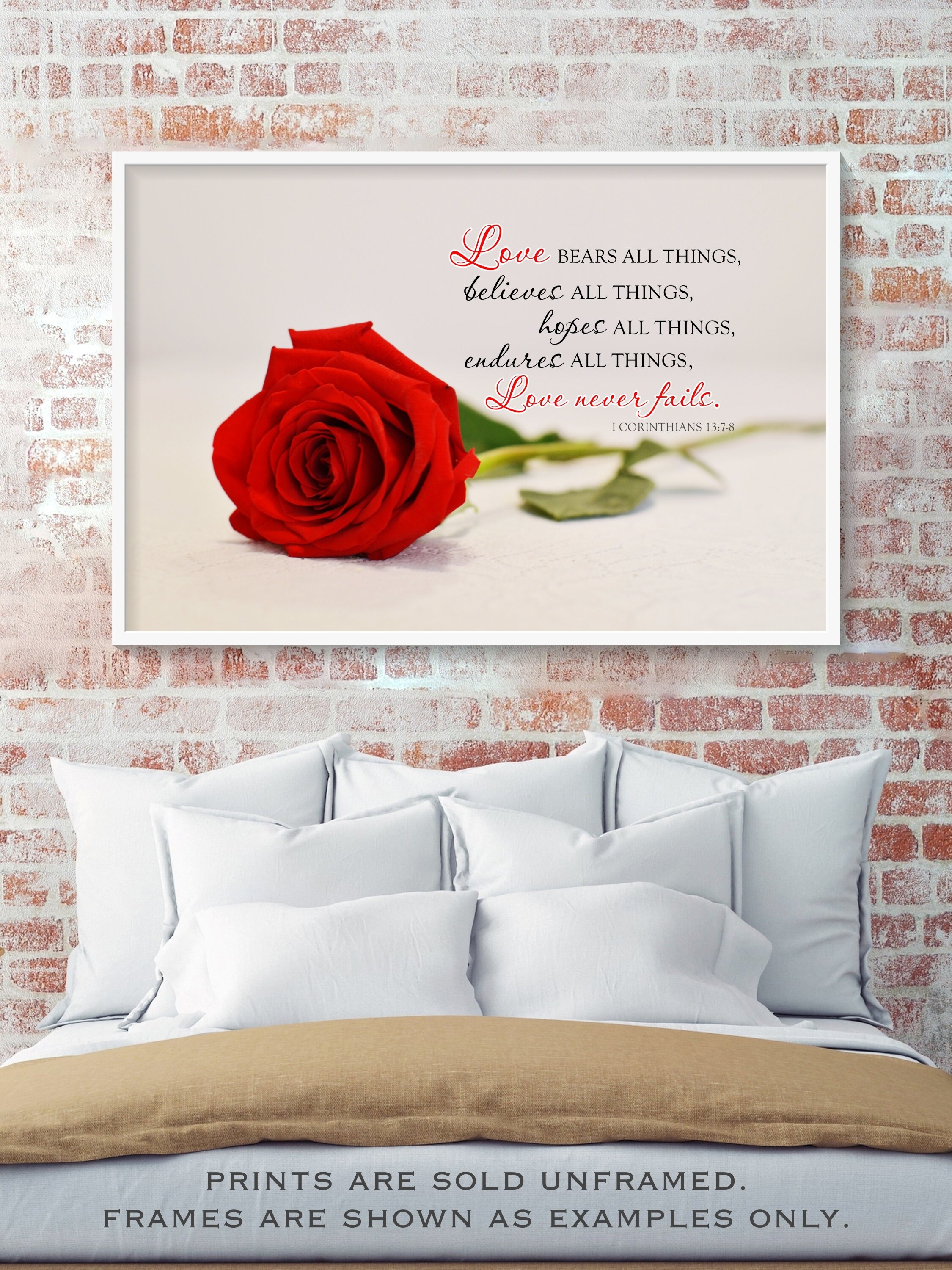 Scripture Wall Art Canvas Wall Art Plaque Print 1 Etsy