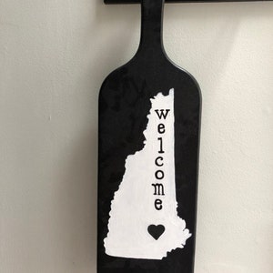 Handpainted New Hampshire NH State Welcome sign - choose state to customize
