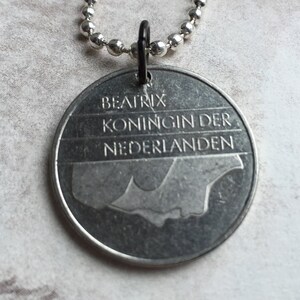 1996 Netherlands coin pendent on a 24 inch ball chain necklace. BOGO Free - sellers choice