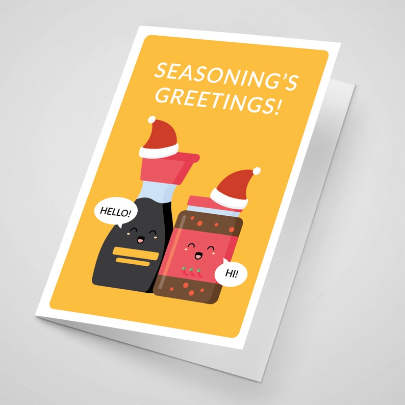 Dim sum Christmas card greeting card cute funny puns image 6