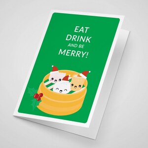 Dim sum Christmas card greeting card cute funny puns image 4