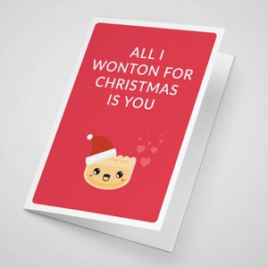 Dim sum Christmas card greeting card cute funny puns image 2