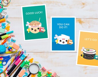 Encouragement cards - exams - Korean Japanese Chinese