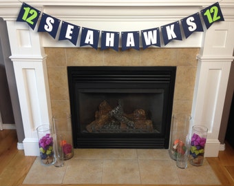 Seahawks Banner || Team Banner || Football Decoration || 12th Man || Seattle Seahawks || Gift for Him